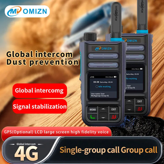 OMIZN A3 Modelo Global Walkie Talkie5000 millas de distancia, sistema Androidwalkie-talkie