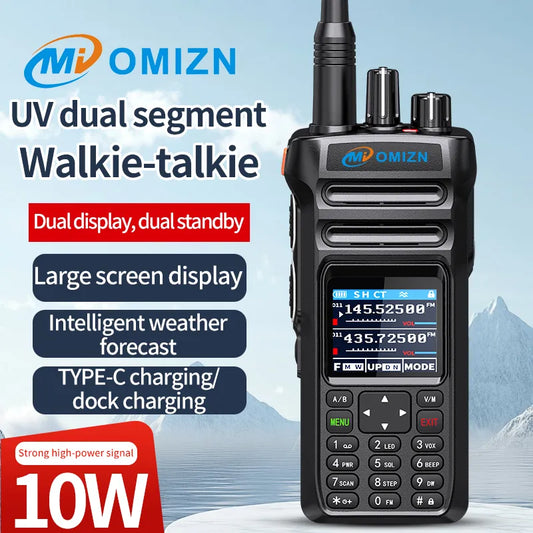 OMIZN TP80 Admite ocho bandas de frecuencia, coincidencia de frecuencia única Función de alarma Función de escaneo Frecuencia UHF 400-470MHz/VHF 136-174MHz